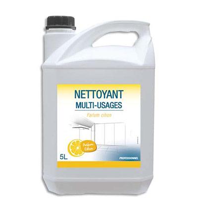 NETTOYANT DESODORISANT MULTI-USAGES POUR SOLS ET SURFACES DURES - PARFUM CITRON - BIDON DE 5L