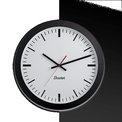 Horloge analogique pour intérieur - Profil 940 - PoE - NTP - Boîtier noir - Affichage HMS - BODET_0