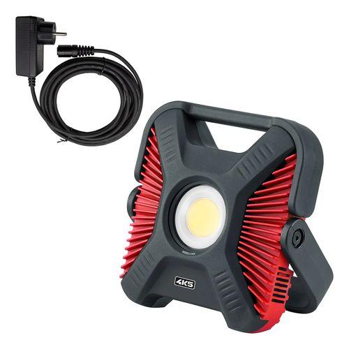 PROJECTEUR POUR CHANTIER - ÉCLAIRAGE LED (6000 LUMENS) + POWER-BANK INTÉGRÉE - 4K5HD6000
