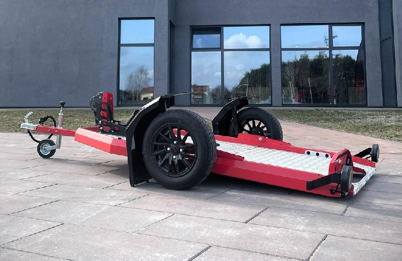 Remorque porte moto-quad - Châssis peint, couleur au choix, 2,50 x 1,10 m, 750 kg - MOTOBIKE PRO_0