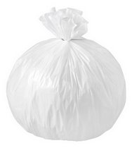 SAC POUBELLE 20 LITRES NF BLANC - PAQUET DE 500