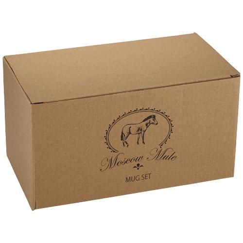 Set cadeau Moscow Mule - 2 mugs 415ml en aluminium cuivré avec coffret et recette_0
