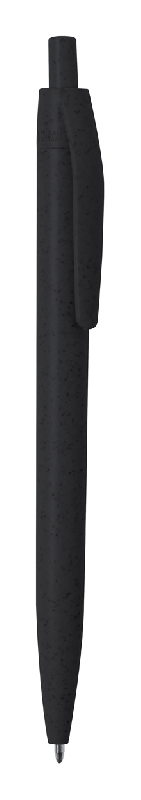 Stylo à bille en paille de blé - encre bleue - couleur noire - 6g_0