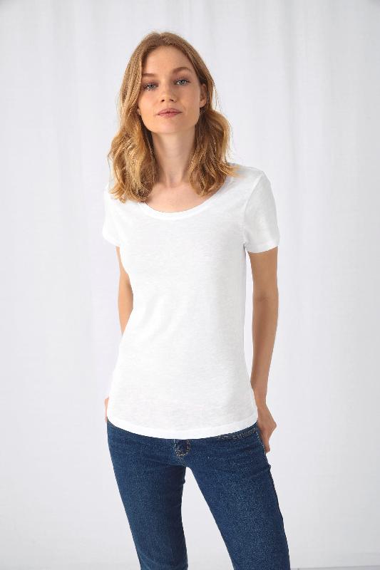 T-shirt Organic Slub Inspire Femme - B&C - Réf: CGTW047 - 100% coton bio - Plusieurs couleurs et tailles disponibles_0
