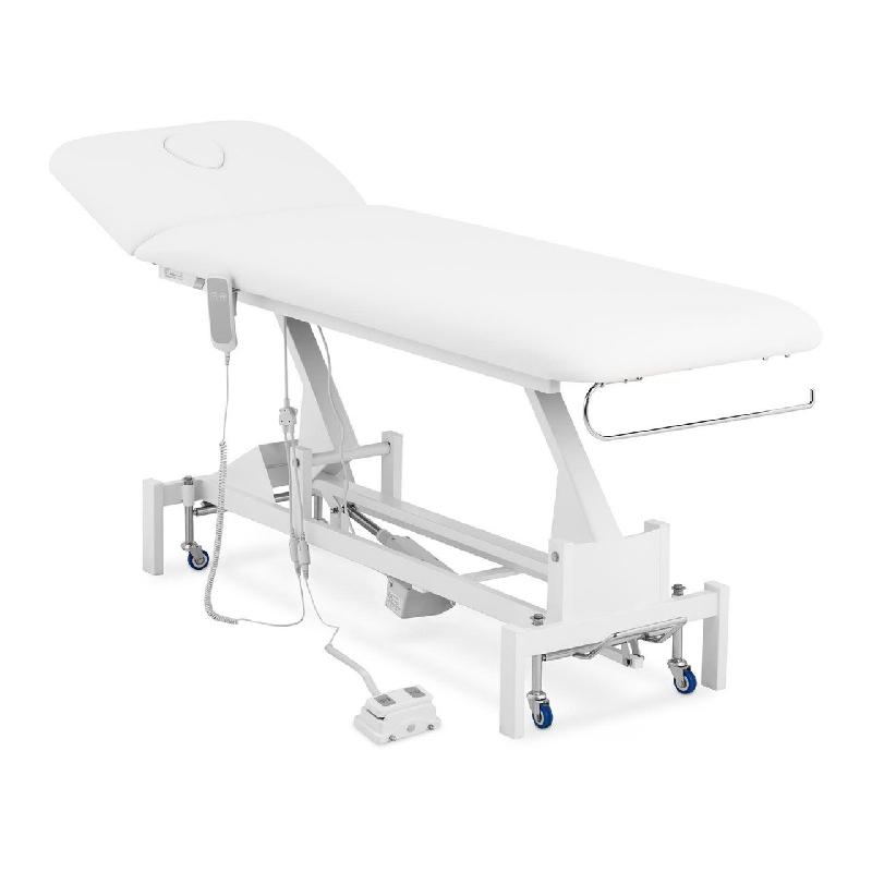 TABLE DE MASSAGE PROFESSIONNEL CADRE MÉTAL REVÊTEMENT PU BLANC 14_0003631_0