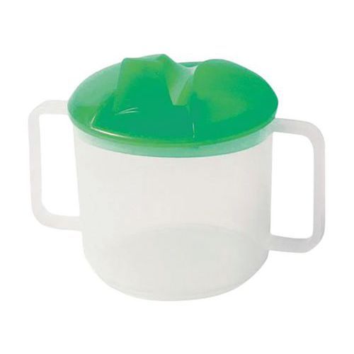 TASSES À ANSES ET BEC REPLIABLE 20 CL - POLYP. - VERT - PLASTOREX