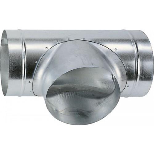 TÉ À 90° GALVA STANDARD Ø 125 RÉDUIT 80 523261 ATLANTIC