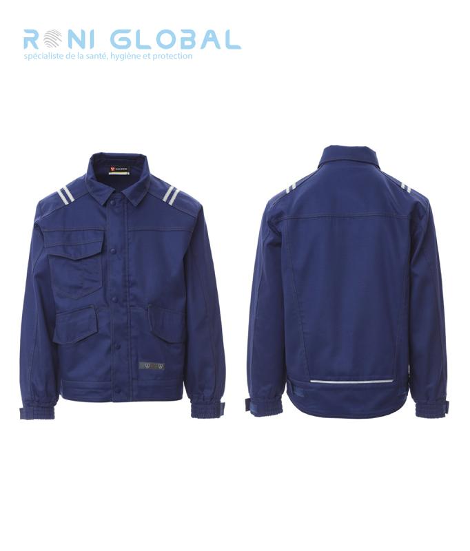 Veste de travail soudeur antistatique et antiacide - Coton/Fibre dissipative - Protector 2.0 Payper_0