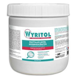 Wyritol - Boîte de 150 pastilles effervescentes d'eau de javel parfum eucalyptus - Bactéricides, levuricides et virucides_0