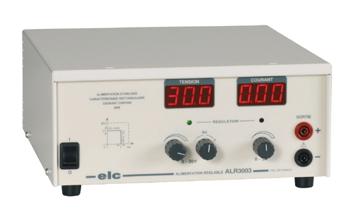 Alimentation de laboratoire - 0-30V/0-3A - Affichage digital_0