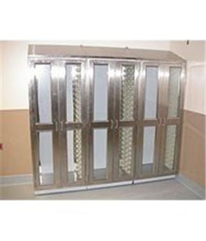 Armoires médicales inox-line - Acier inoxydable durable, résistant aux acides et charge de 250 kg_0