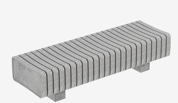 Banc public Vertebra UM322 - système modulaire en plastique recyclé 100% durable_0