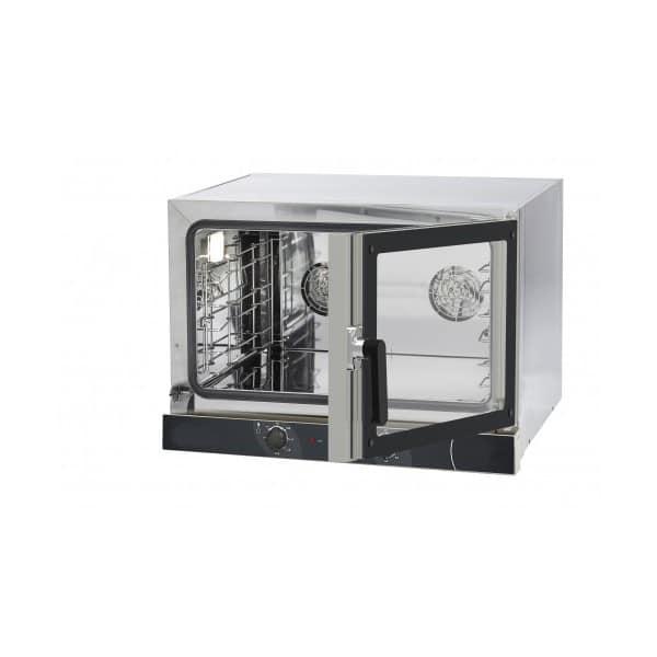 Four à convection électromécanique 3 niveaux inox capacité 3 x (600x400) 3,15 kW (Type de porte: battante)_0