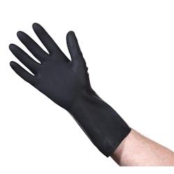 Gant de Nettoyage et Entretien   Vendu à L'unité      Latex  MATERIEL CHR PRO - noir latex 0698142301354_0