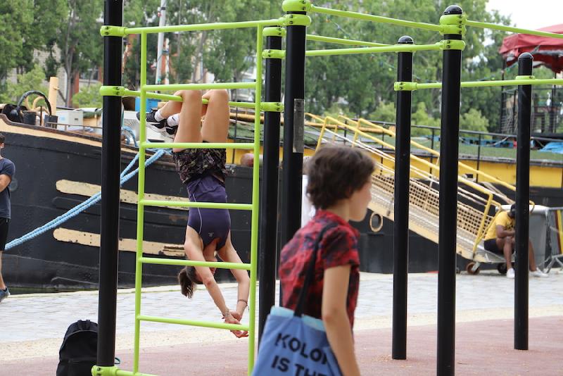 Station Street Workout DAMAPRO DPI 02 - Acier galvanisé thermolaqué avec hauteur réglable_0