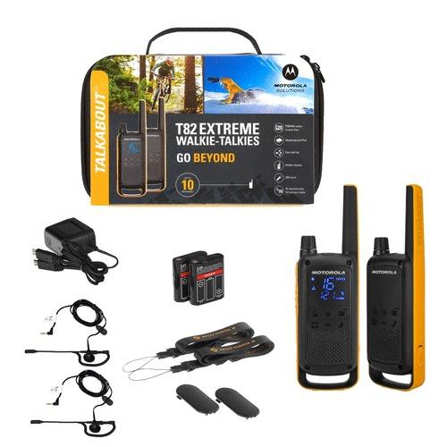 Talkie-walkie T80 Extreme Twin jaune - MOTOROLA - B8P00810YDEMAG - 667027 - communication fiable en extérieur avec coque renforcée et autonomie prolongée_0