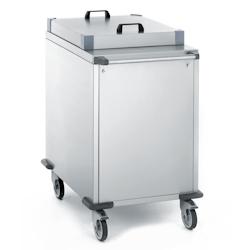 Tournus Equipement Chariot à niveau constant pour casiers à verres 500 x 500 mm Tournus - 808103 - argenté inox 808103_0