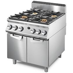 Virtus group Cuisinière Gaz avec 2 Brûleurs Chacun 16 kW et 2 Brûleurs Chacun 6 kW sur Coffre 2 Portes   Virtus - 0698142953362_0