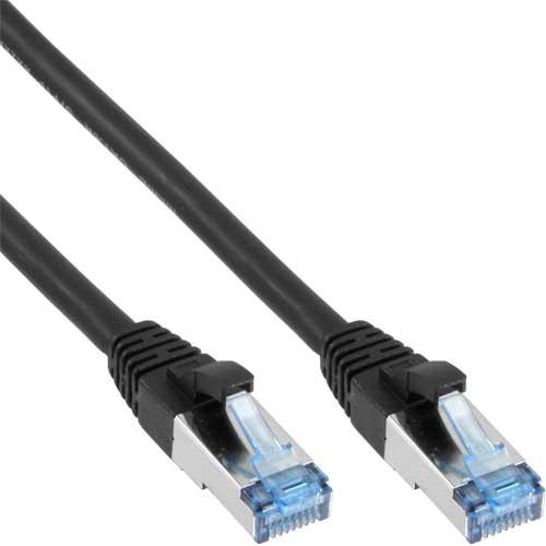 Câble RJ Cat6A 3m - InLine 76803S - Noir - RJ-45 homme/homme - 10000 Mbit/s_0