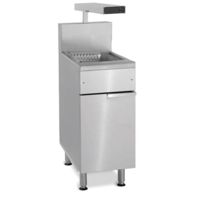 Bac de salage Imperial - sur coffre avec rampe chauffante 500W et dimensions adaptées à une friteuse simple_0