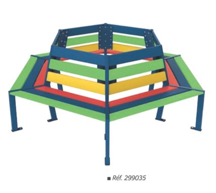 Banc tour d'arbre dédié aux espace des enfants - SILAOS JUNIOR_0