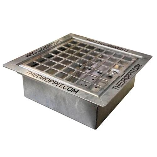 Cendrier Droppit Junior - Acier galvanisé, compact et robuste, résistant à la corrosion, avec grille et ancrage sécurisé_0