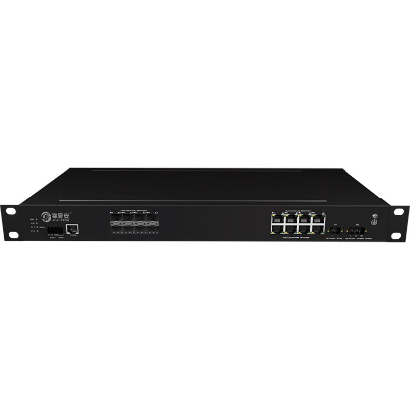 Commutateur Ethernet industriel JAI-MIGS808-1U - 8 * 1000Base-X + 8 * 10/100/1000Base-T - gestion avancée et protection IP40_0