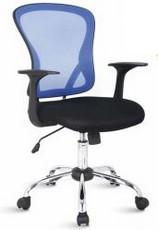 Fauteuil ergonomique en maille Penza - réglage de tension - pied chromé - accoudoirs fixes - roulettes pour sol dur_0