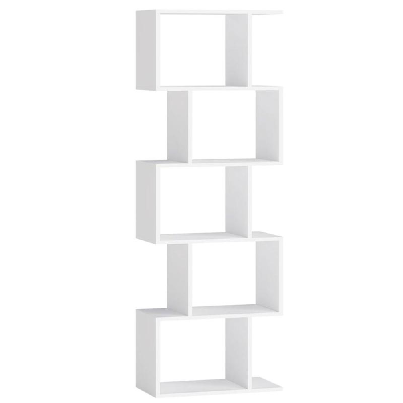 Helloshop26 - Bibliothèque contemporain étagère à 6 niveaux meuble de rangement 24 x 40 x 159 cm cloison séparateur pour salon 12_0004226 - 30002_0