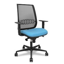 Piqueras y Crespo Silla Alares sincro malla negra bali azul cielo brazo regulable - bleu multi-matériau 397SM840B13B10B68R65_0