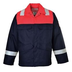 Portwest - Veste de travail réistante à la flamme avec bandes réfléchissantes BIZFAME PLUS Bleu Marine Taille L - L bleu 5036108184828_0