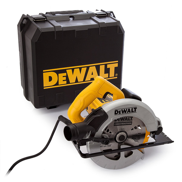 SCIE CIRCULAIRE DEWALT DWE560K Ø185 MM 1350 W COMPACTE AVEC COFFRET