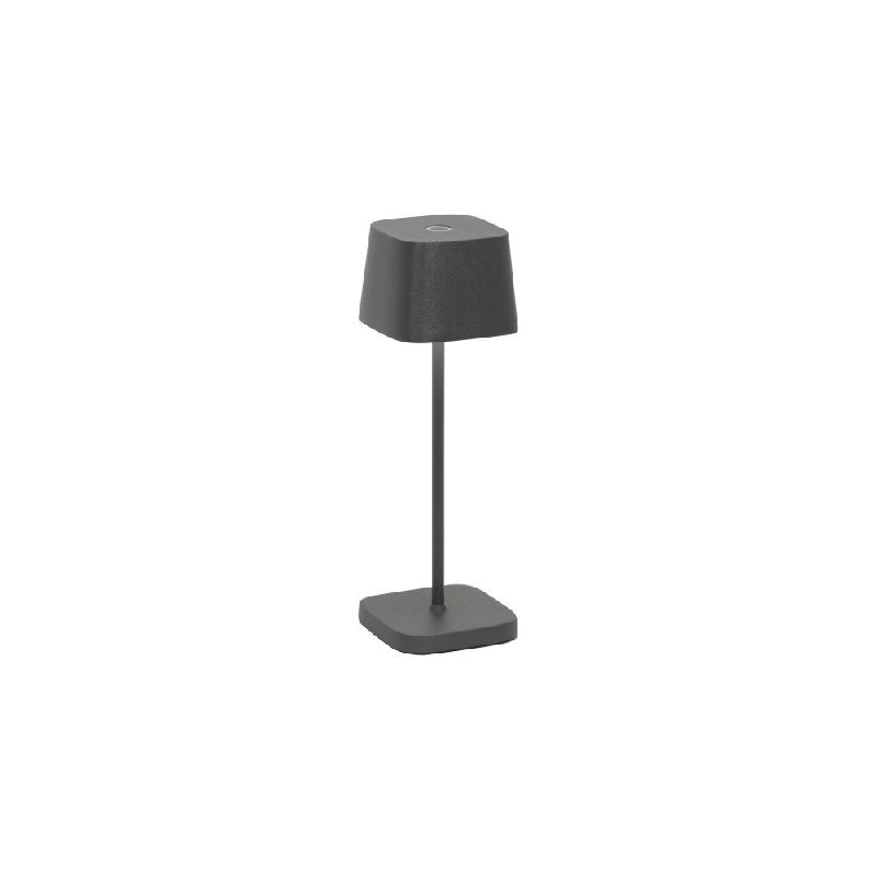 Zafferano OFELIA PRO MICRO LED lampe de table Gris foncé rechargeable et dimmable - multicolore 8058945337592_0