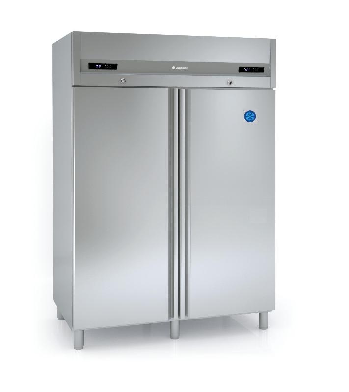 Armoire gn2/1 professionnelle bi-température 2 portes pleines avec compartiment négatif 1290 litres - AGM-1002_0