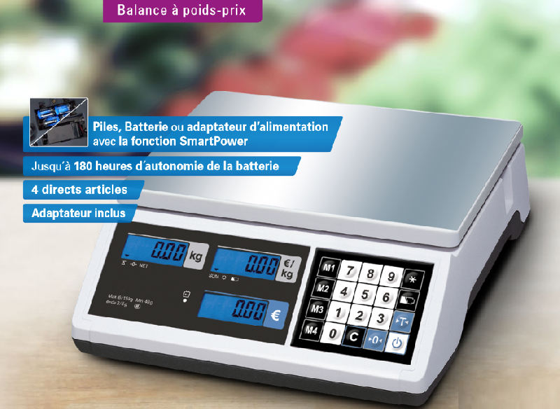 Balance de commerce poids-prix 6 kg avec vignette de 2 ans_0