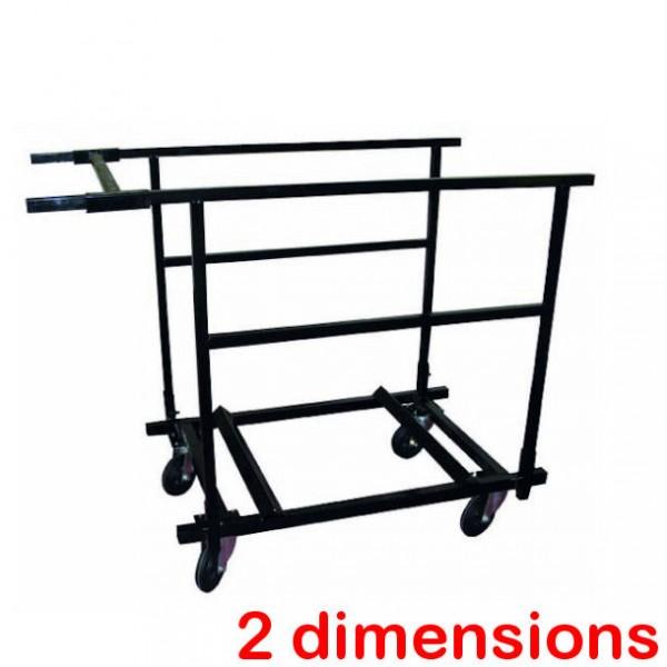 Chariot pour tables rondes Ø 150 cm - Stockage et transport de 6 à 10 tables pliantes - Marque Rolléco_0