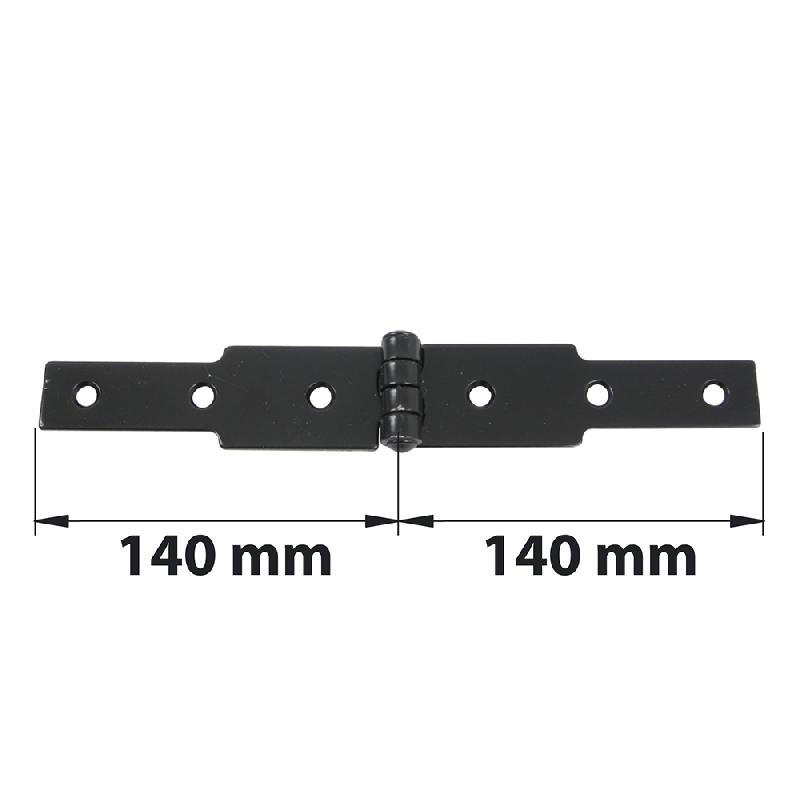 Charnière à congé acier pour volets battants, l.50 x l.140 mm_0