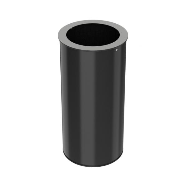 Corbeille de tri sélectif 50 litres - Neotri - Couvercle gris clair - Acier poudré anti-UV_0