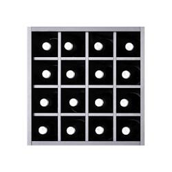 Cube avec casiers pour bouteilles Série Merlot 610060 - noir Bois massif 610060_0