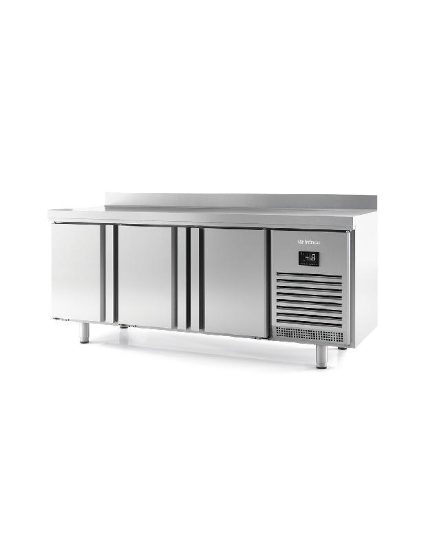 Desserte réfrigérée négative 3 portes adossée - inox AISI304 - 385 litres - BMPP2000BT_0