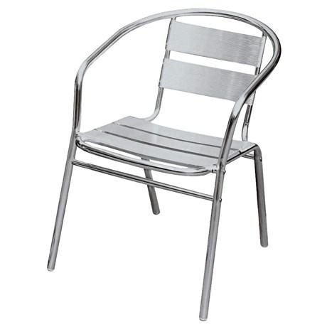 FAUTEUIL DE TERRASSE ALUMINIUM 5 LATTES