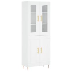 Helloshop26 - Buffet bahut commode armoire meuble de rangement organisateur cuisine salle de séjour salon haut 69,5 x 34 x 180 cm 02_0032690 - 300021_0