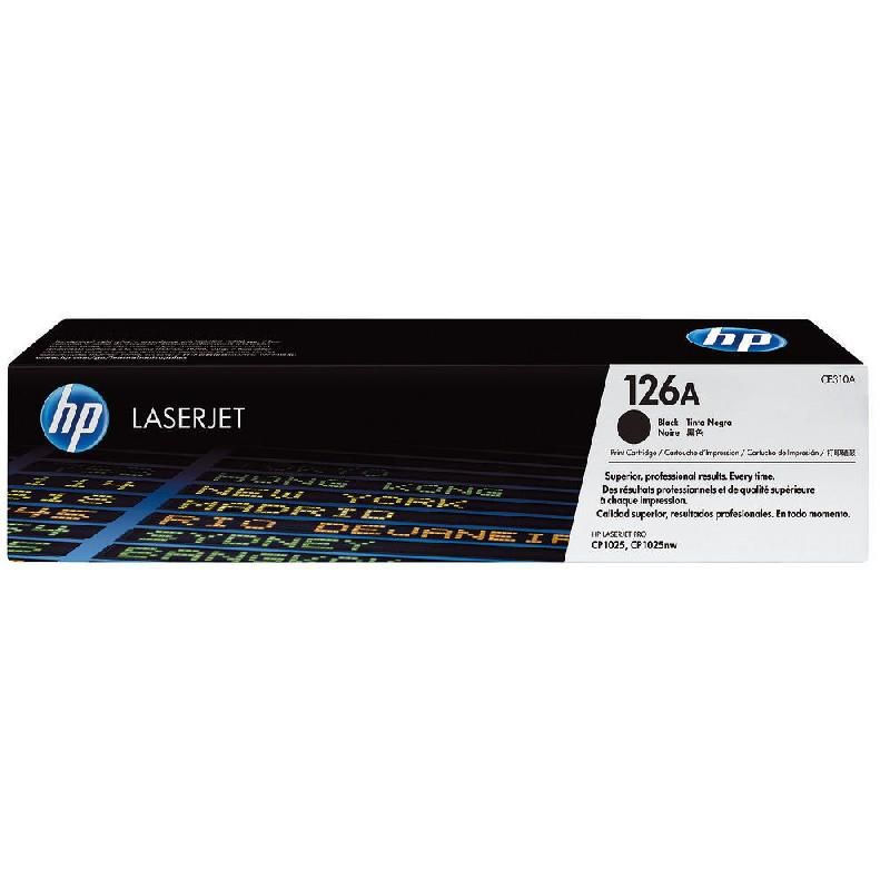 HEWLETT PACKARD TONER ORIGINAL 126A (CE310A) - COULEUR: NOIR