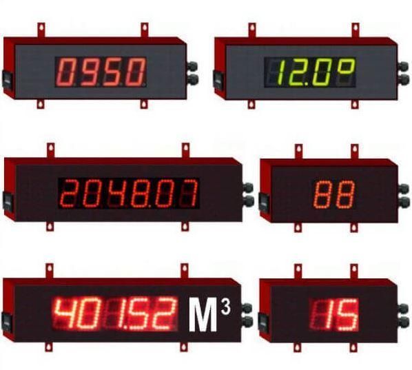 Indicateur géant 4/20 ou 0/10V - Chiffres de 6 cm - Versions intérieures et extérieures - Protection IP55_0