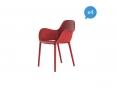 Lot de 4 chaises d'accueil STINTO - Domon'V_0