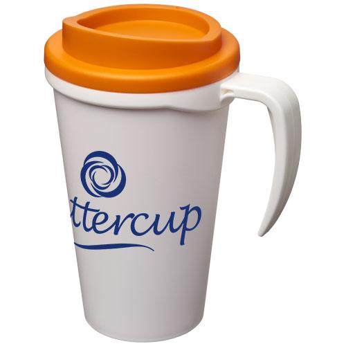 Mug isolant Americano® Grande 350 ml - Double paroi, couvercle à visser et poignée intégrée_0