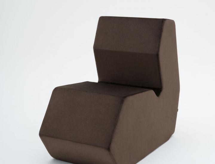 Pouf d'accueil chauffeuse ergonomique - ref : Shape_0