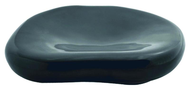 ASSIETTE GALET OVALE NOIR PORCELAINE Ø 22 CM GRAND CHEF PILLIVUYT