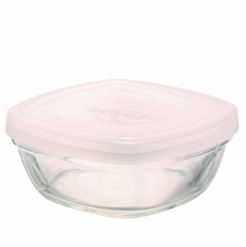BOÎTE AVEC COUVERCLE CARRÉ TRANSPARENT VERRE 9,2 CM FRESHBOX DURALEX