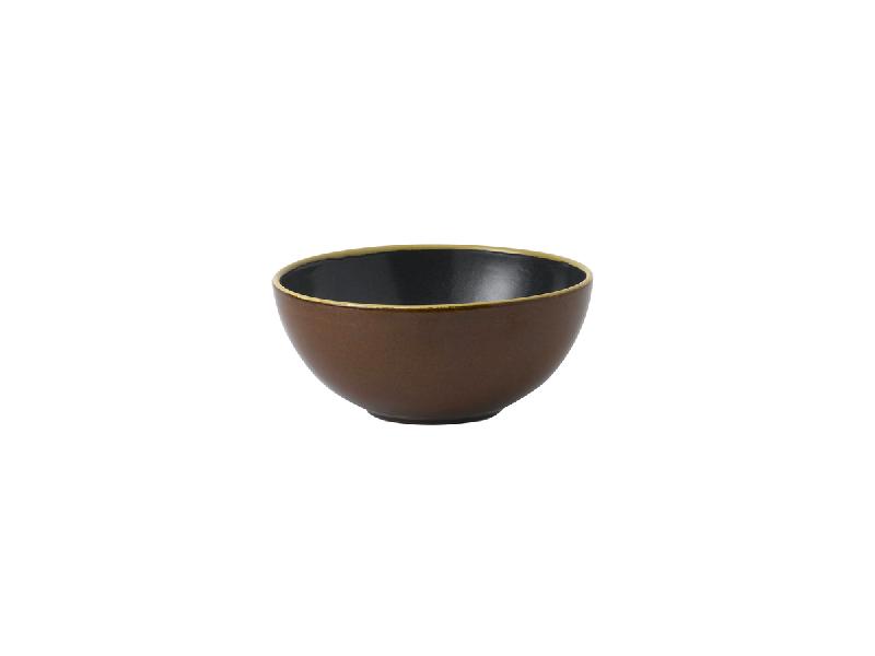 BOL CONIQUE SIENA BROWN PORCELAINE Ø 15,5 CM NOURISH CHURCHILL